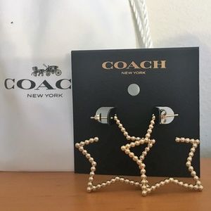 Coach star earrings on sale